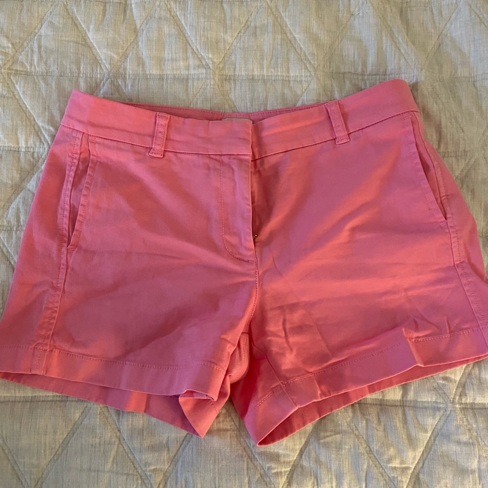 Jcrew pink chino shorts